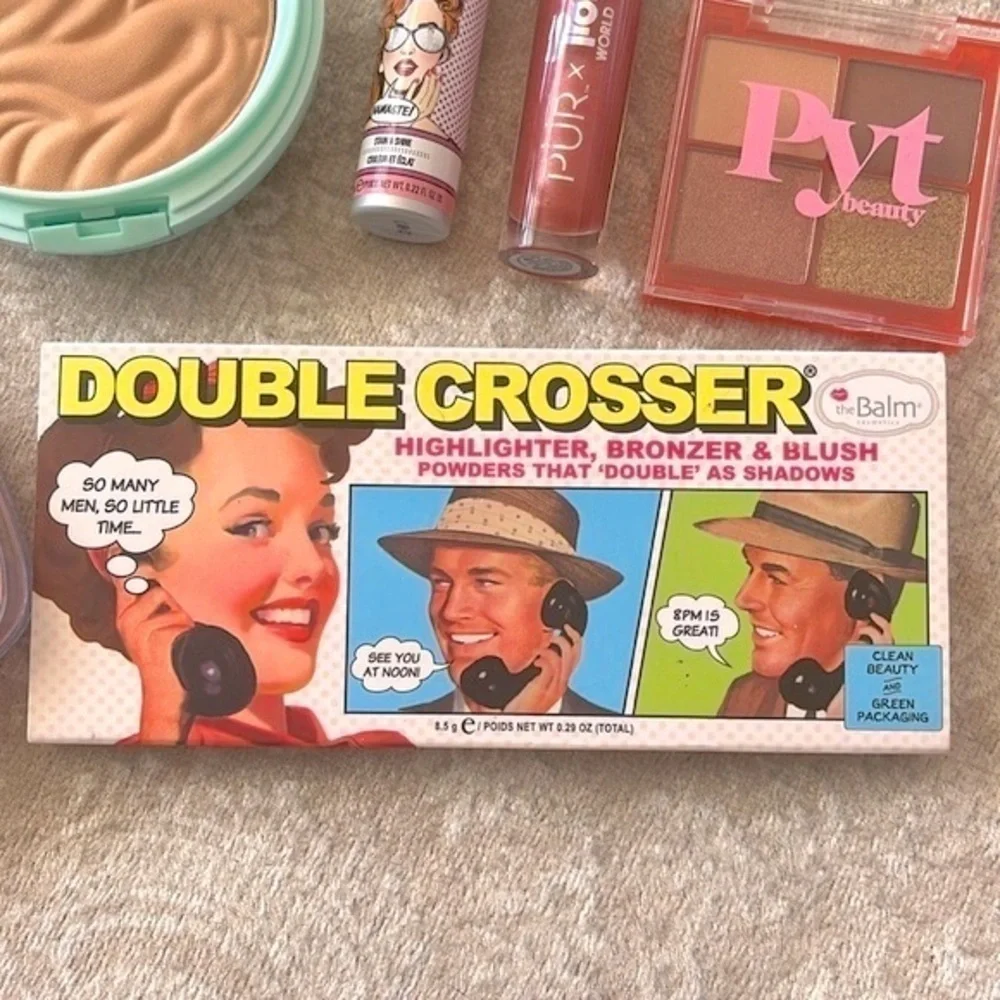 Brand New Makeup Bundle Physician Formula The Balm Bronzer PYT Eye Lip Glosses